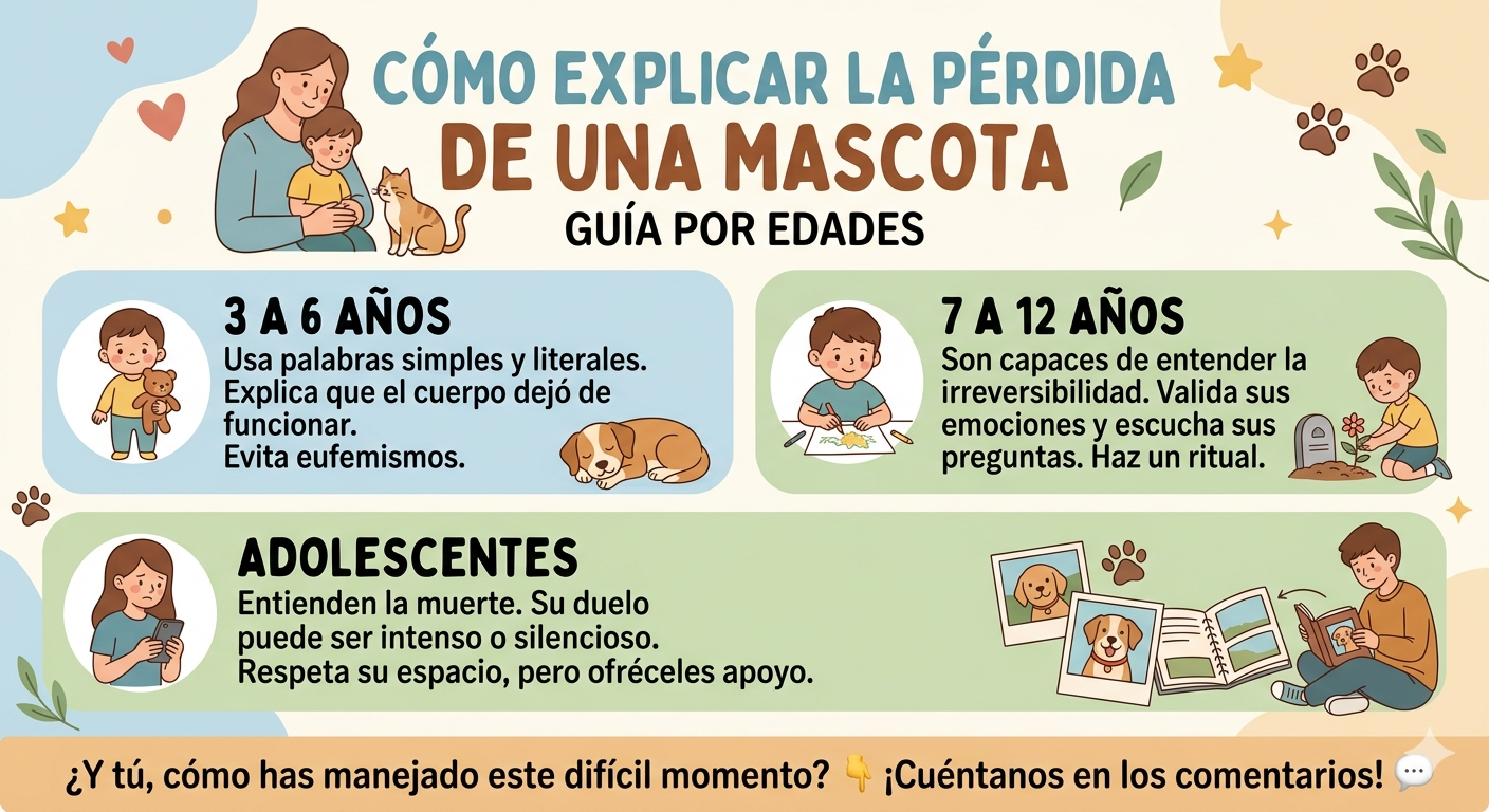 ¿Cómo explicarle a un niño la pérdida de su mascota? Guía por edades